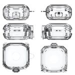 Per Samsung Galaxy Buds Live/Pro/2 Custodia protettiva per auricolare Bluetooth con interruttore magnetico trasparente (trasparente)
