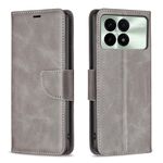 Per Xiaomi Redmi K70 / K70 Pro Custodia in pelle di agnello con texture in puro colore (grigio)