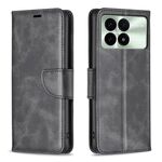 Per Xiaomi Redmi K70 / K70 Pro Custodia in pelle di agnello con texture in puro colore (Nero)