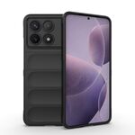 Per Xiaomi Redmi K70 / K70 Pro 5G Magic Shield TPU + custodia per telefono in flanella (nera)