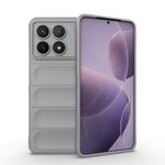Per Xiaomi Redmi K70 / K70 Pro 5G Magic Shield TPU + custodia per telefono in flanella (grigio)