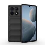 Per Xiaomi Redmi K70E 5G Magic Shield TPU + custodia per telefono in flanella (nera)