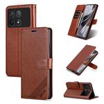 Per Xiaomi Redmi K70 / K70 Pro AZNS Custodia per cellulare in pelle con texture in pelle di pecora (marrone)