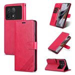 Per Xiaomi Redmi K70 / K70 Pro AZNS Custodia per telefono in pelle con texture in pelle di pecora (Rosso)