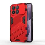 Per Xiaomi Redmi K70 5G Punk Armor 2 in 1 PC + custodia per telefono in TPU con supporto (rosso)