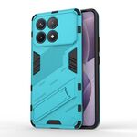 Per Xiaomi Redmi K70 5G Punk Armor 2 in 1 PC + custodia per telefono TPU con supporto (blu)