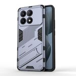 Per Xiaomi Redmi K70E 5G Punk Armor 2 in 1 PC + Custodia per telefono in TPU con supporto (grigio)