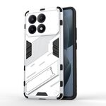 Per Xiaomi Redmi K70E 5G Punk Armor 2 in 1 PC + custodia per telefono in TPU con supporto (bianco)