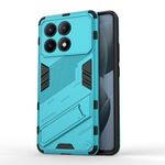 Per Xiaomi Redmi K70E 5G Punk Armor 2 in 1 PC + custodia per telefono TPU con supporto (blu)