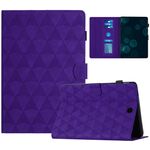 Custodia Smart Tablet in pelle goffrata con texture diamante per Samsung Galaxy Tab A 8.0 T350 (viola)