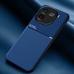 Per vivo iQOO 12 Pro Classic Tilt Strip Grain magnetica antiurto PC + custodia per telefono TPU (blu)