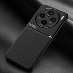Per vivo X100 Pro Classic Tilt Strip Grain Magnetico Antiurto PC + Custodia per telefono in TPU (Nero)