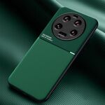 Per Xiaomi 13 Custodia per telefono Ultra Classic Tilt Strip Grain magnetica antiurto per PC + TPU (verde)