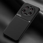 Per Xiaomi 13 Ultra Classic Tilt Strip Grain Magnetico Antiurto PC + Custodia per telefono in TPU (Nero)