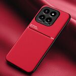 Per Xiaomi 14 Classic Tilt Strip Grain Magnetico Antiurto PC + Custodia per telefono in TPU (Rosso)