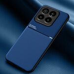 Per Xiaomi 14 Pro Classic Tilt Strip Grain Magnetico Antiurto PC + Custodia per telefono in TPU (Blu)