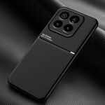 Per Xiaomi 14 Pro Classic Tilt Strip Grain Magnetico Antiurto PC + Custodia per telefono in TPU (Nero)