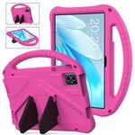 Per Teclast M50 HD 10.1 / M50 Pro Custodia tablet antiurto EVA con supporto (rosa rosso)