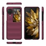 Per OPPO Find N3 Flip Magic Shield Fold Custodia antiurto per PC (vino rosso)