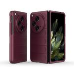 Per OPPO Find N3 Magic Shield Fold Custodia antiurto per PC (vino rosso)