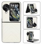 Per OPPO Find N3 Flip Custodia pieghevole a forma di V (bianca)