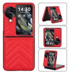 Per OPPO Find N3 Flip Custodia pieghevole a forma di V (rossa)