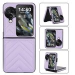 Per OPPO Find N3 Flip Custodia pieghevole a forma di V (viola)