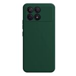 Per Xiaomi Redmi K70E Custodia per telefono in silicone liquido imitazione (verde scuro)