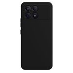 Per Xiaomi Redmi K70E Custodia per telefono in silicone liquido imitazione (nera)