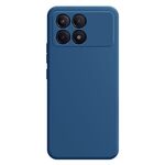Per Xiaomi Redmi K70E Custodia per telefono in silicone liquido imitazione (blu)
