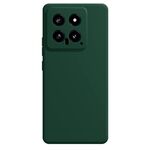 Per Xiaomi 14 Custodia per telefono in silicone liquido imitazione (verde scuro)
