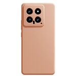 Per Xiaomi 14 Custodia per telefono in silicone liquido imitazione (rosa)