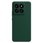 Per Xiaomi 14 Pro Custodia per telefono in silicone liquido imitazione (verde scuro)