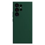 Per Samsung Galaxy S24 Ultra 5G Custodia per telefono in silicone liquido imitazione (verde scuro)