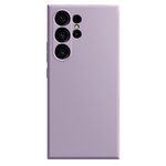 Per Samsung Galaxy S24 Ultra 5G Custodia per telefono in silicone liquido imitazione (viola chiaro)