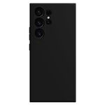 Custodia per telefono in silicone liquido imitazione Samsung Galaxy S24 Ultra 5G (nera)