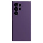 Per Samsung Galaxy S24 Ultra 5G Custodia per telefono in silicone liquido imitazione (viola scuro)