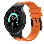 Per Samsung Galaxy Watch 4/5/6 cinturino in silicone liquido serie AP (nero arancione)