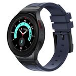 Per Samsung Galaxy Watch 4/5/6 cinturino in silicone liquido serie AP (nero blu)