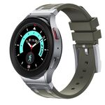Per Samsung Galaxy Watch 4/5/6 cinturino in silicone liquido serie AP (verde argento)
