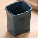 Gadget da cucina per affettare verdure, uva e fragole, affettatrice a tazza (blu scuro)
