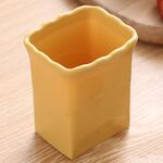 Gadget da cucina per affettare verdure, uva e fragole, affettatrice a tazza (giallo)