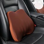 Cuscino cervicale per seggiolino auto, cuscino in memory foam per auto, poggiatesta per auto, stile: cuscino lombare caffè