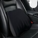 Cuscino cervicale per seggiolino auto, cuscino in memory foam per auto, poggiatesta per auto, stile: cuscino lombare nero