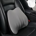 Cuscino cervicale per seggiolino auto, cuscino in memory foam per auto, poggiatesta per auto, stile: cuscino lombare grigio