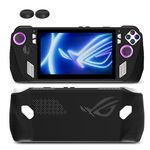 Per ASUS ROG Ally Console di gioco Custodia protettiva in silicone + Set di tappi per pulsanti Accessori da gioco tascabili (Nero)