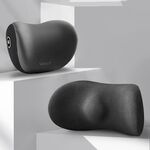 Cuscino per auto Sedile guida Cuscino per schienale con supporto cervicale, Stile: poggiatesta + cuscino per la vita nero
