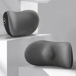 Cuscino per auto Sedile guida Cuscino per schienale con supporto cervicale, Stile: poggiatesta + cuscino per la vita grigio