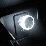 Luci decorative a LED Plug And Play per luce ambientale USB modello diamante per auto (luce bianca)