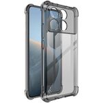 Per Xiaomi Poco X6 Pro 5G/Redmi K70E 5G imak custodia in TPU antiurto per airbag (nero trasparente)
